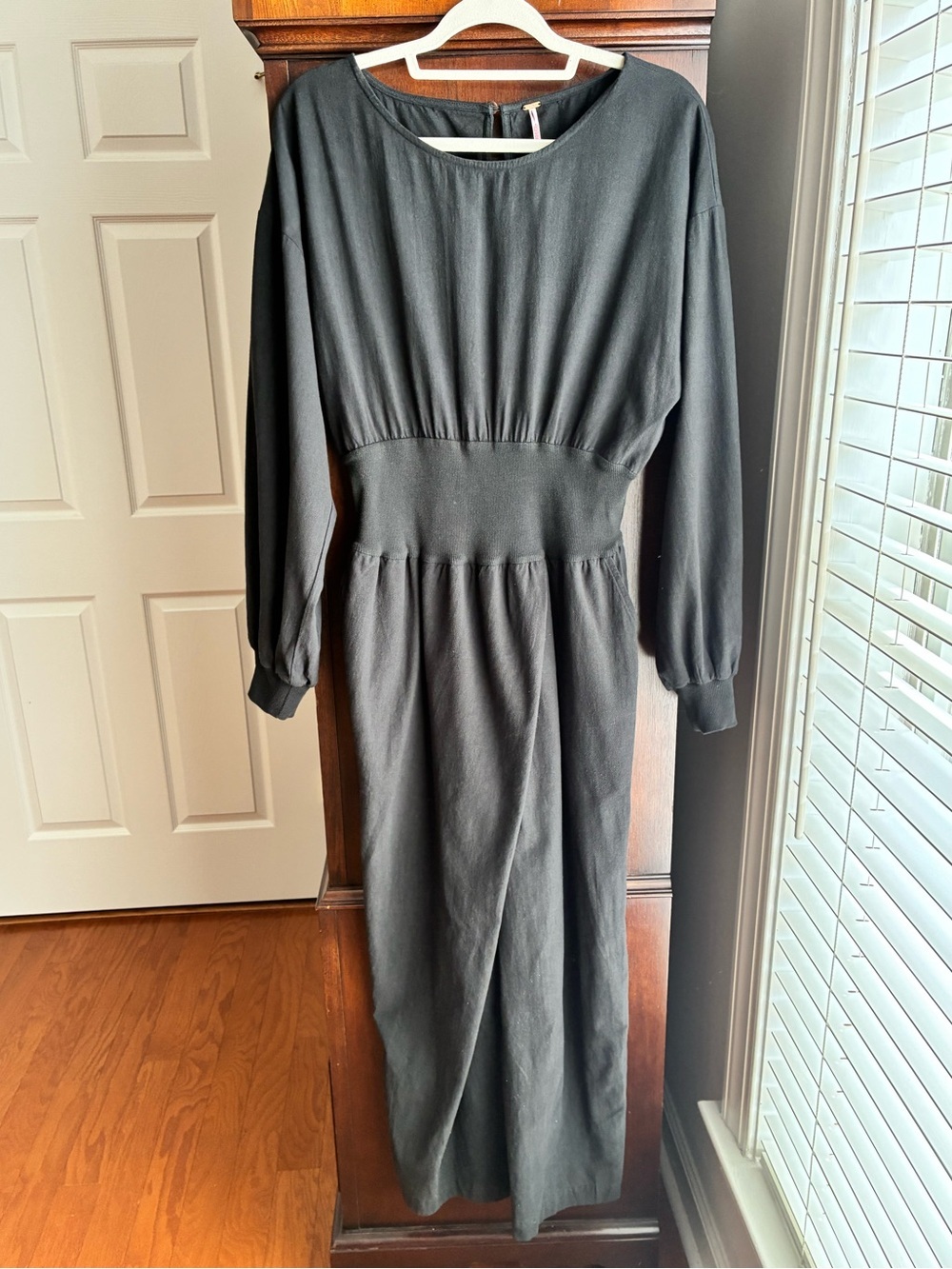 Free People Black Wide Leg Jumpsuit - Picture 2 of 8